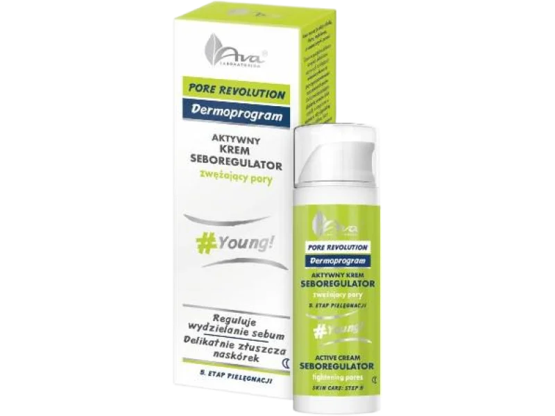 AVA PORE REVOLUTION Aktywny krem seboregulator na noc, 50 ml