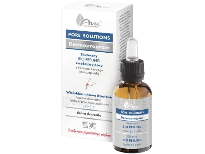 AVA Pore Solutions Bio peeling zwężający pory, żel, 30 ml