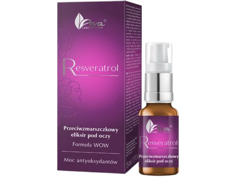 AVA RESVERATROL Przeciwzmarszczkowy eliksir pod oczy, serum, 15 ml