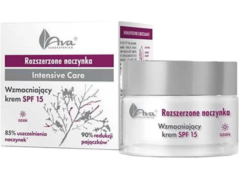 Ava Rozszerzone Naczynka wzmacniający krem SPF 15 na dzień, 50 ml