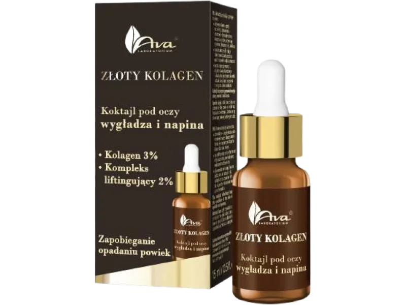 AVA Złoty Kolagen Koktajl pod oczy, krem, 15 ml