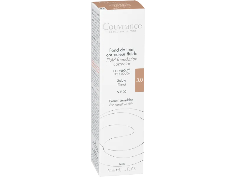 Avene Couvrance fluid korygujący SPF20, piaskowy, 30 ml