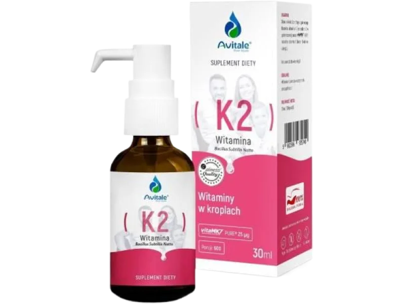 Avitale Krople Witamina K2 25 µg, 25 µg, 30 ml