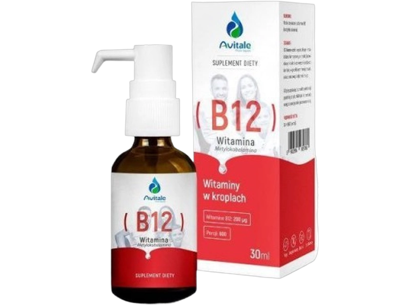 Avitale witamina B12, krople, 200 µg, 30 ml