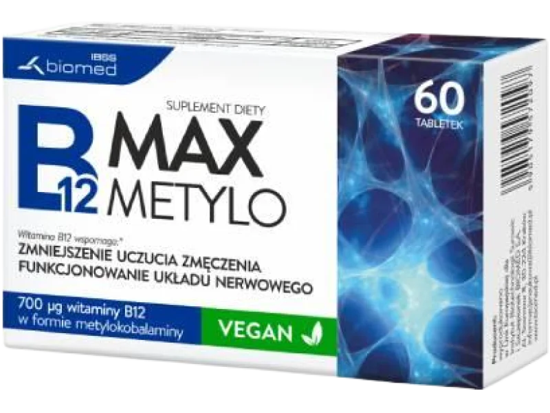 B12 MAX Metylo, tabletki, 700 µg, 60 tabl.