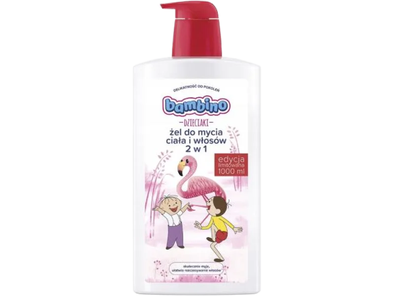 Bambino Dzieciaki Żel do mycia ciała i włosów 2w1 (Flaming), żel, 1000 ml