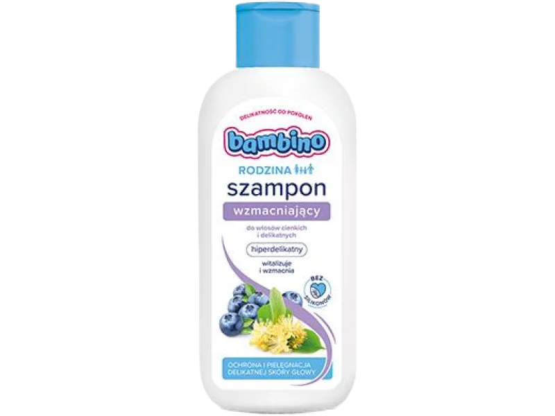 Bambino Rodzina szampon wzmacniający do włosów cienkich i delikatnych, 400 ml