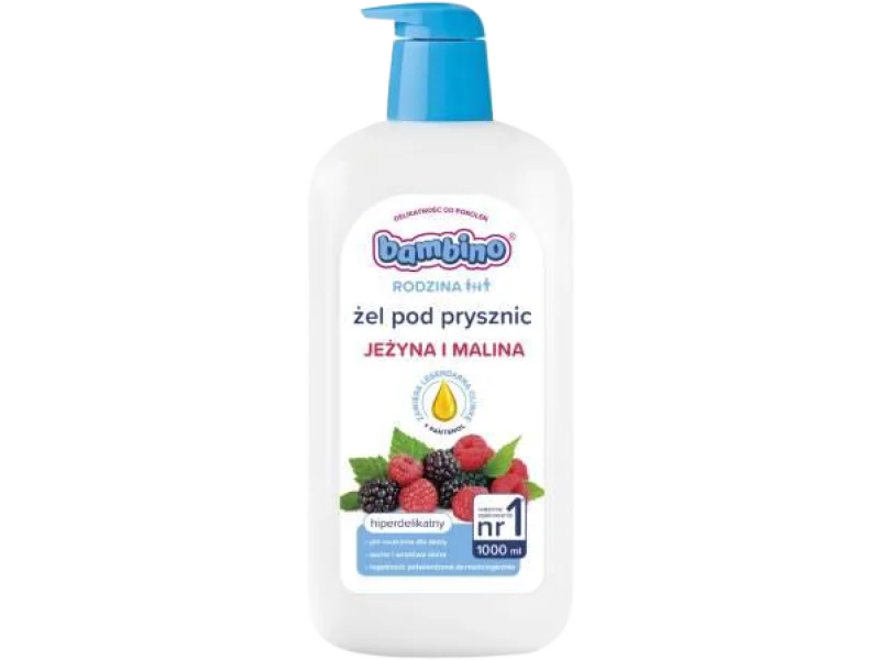 Bambino Rodzina Żel pod prysznic Jeżyna i malina, żel, 1000 ml