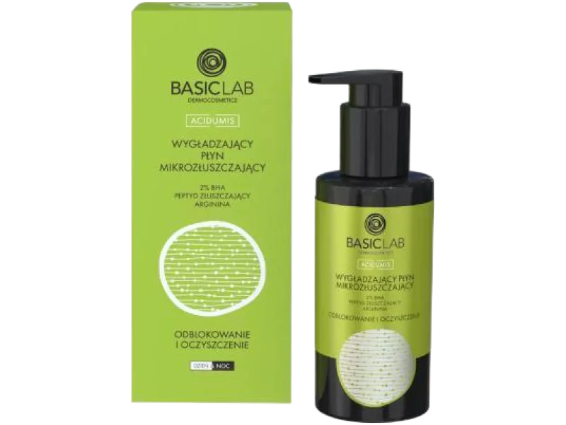 Basiclab Acidumis wygładzający płyn mikrozłuszczający z tripeptydem złuszczającym, 100 ml