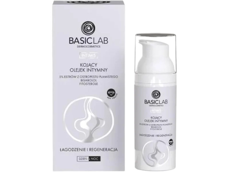 BASICLAB Intimis Kojący olejek intymny, 50 ml