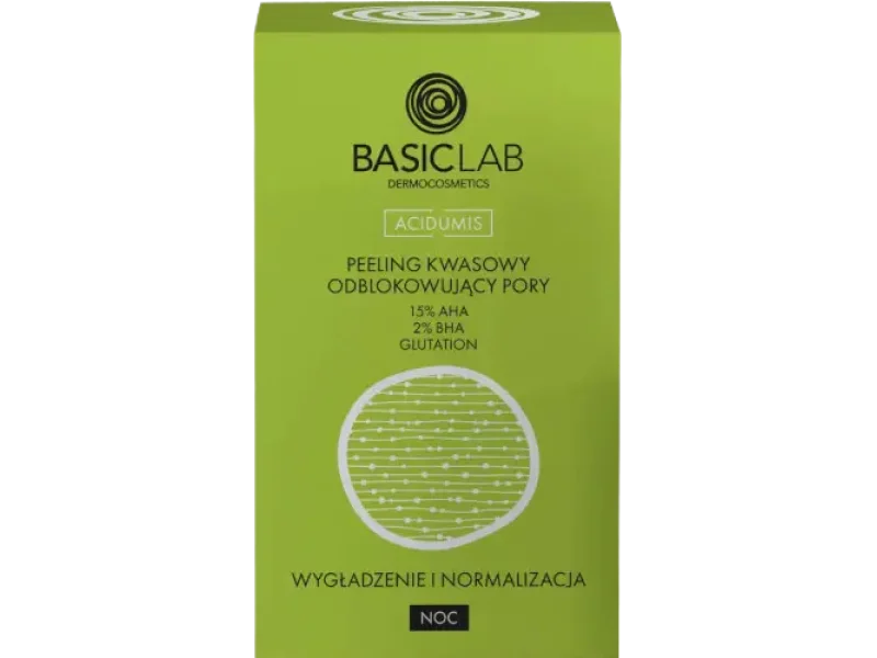 BasicLab peeling kwasowy odblokowujący pory, 30 ml