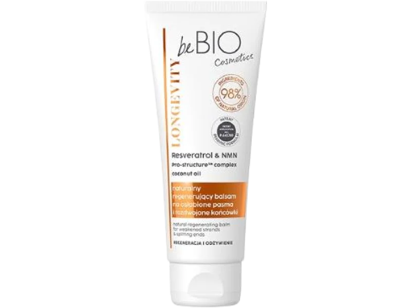 BE BIO EWA CHODAKOWSKA LONGEVITY Regeneracja i odżywienie Naturalny balsam na osłabione pasma i rozdwojone końcówki, 75 ml