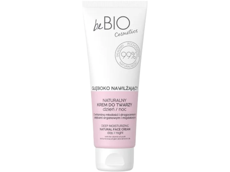 BE BIO EWA CHODAKOWSKA Naturalny Krem do twarzy nawilżający na dzień i na noc, 75 ml