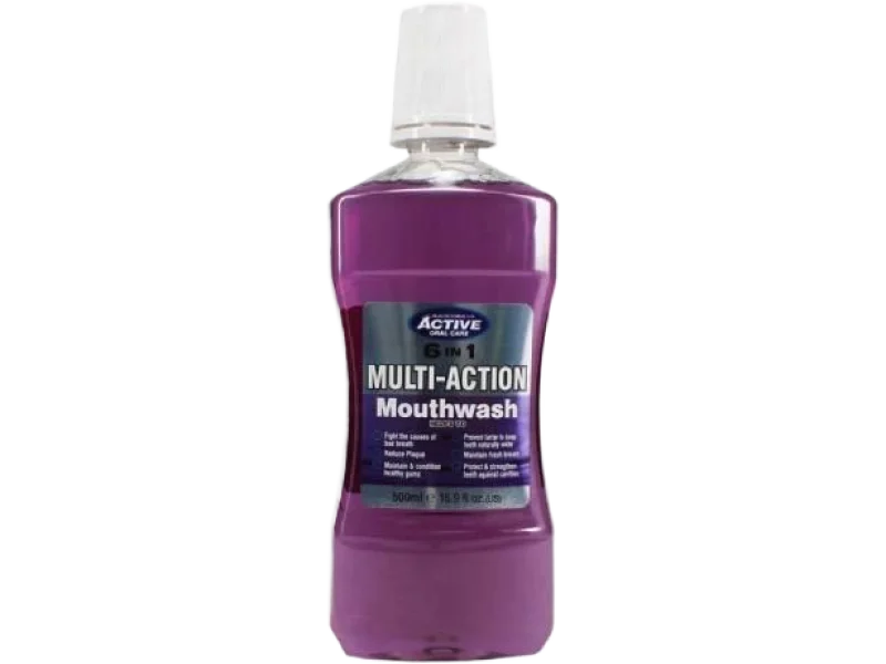 BEAUTY FORMULAS Active Oral Care 6w1 Multi-Action, płyn do jamy ustnej, 500 ml
