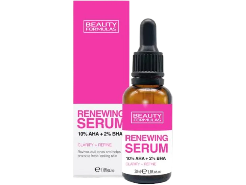 BEAUTY FORMULAS Renewing Serum odnawiające do twarzy AHA+BHA, 30 ml