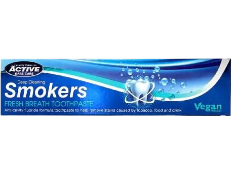 BEAUTY FORMULAS Smokers Pasta do zębów dla palaczy, 0,22%, 100 ml