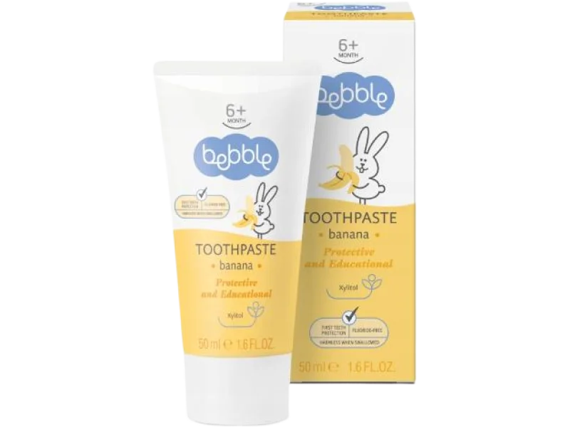 BEBBLE Pasta do zębów dla dzieci bananowa, 50 ml