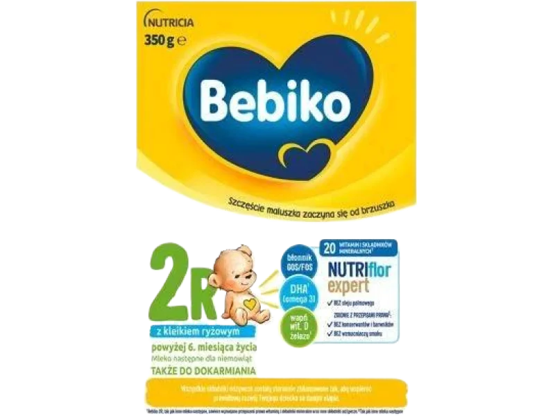 Bebiko 2R z NutriFlor+ EXPERT mleko następne dla niemowląt powyżej 6. miesiąca życia, proszek, 350 g