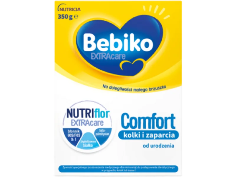 Bebiko Extra Care Comfort 1 Mleko specjalistyczne przeciw kolkom i zaparciom od urodzenia, proszek, 350 g