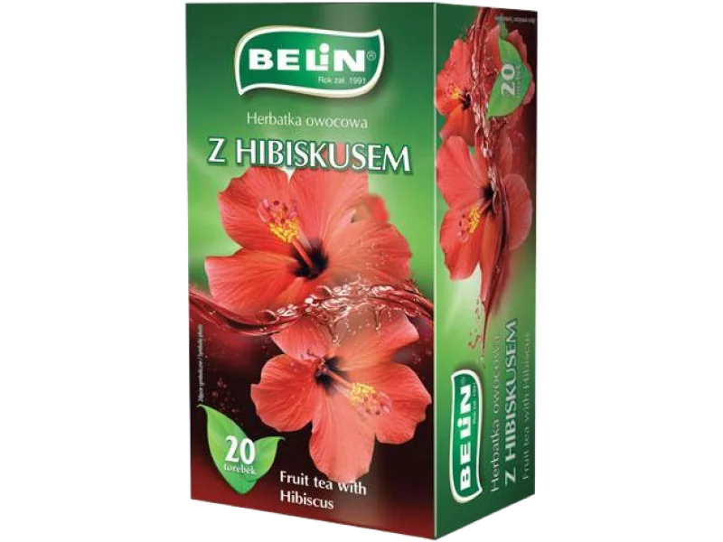 Belin herbatka owocowa z hibiskusem, herbata ekspresowa, 20 torebek