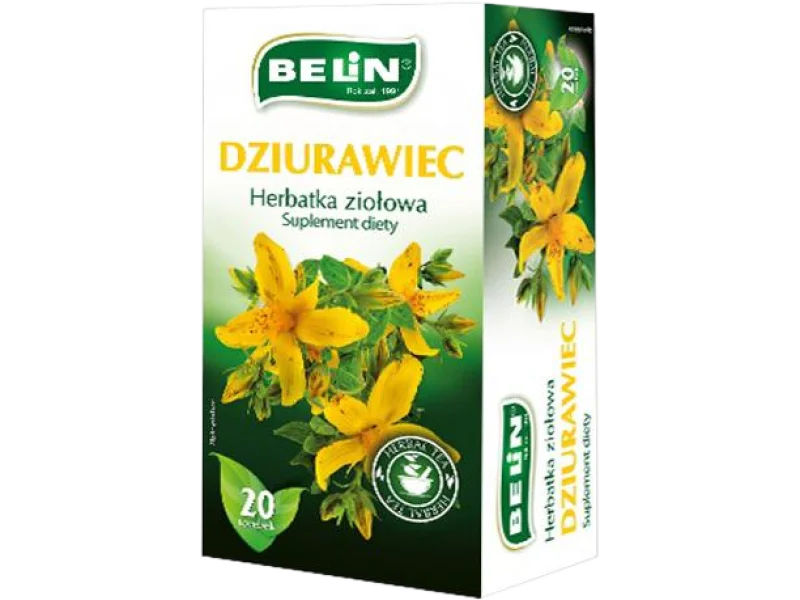 Belin Herbatka ziołowa dziurawiec, zioła do zaparzania, 20 szt.
