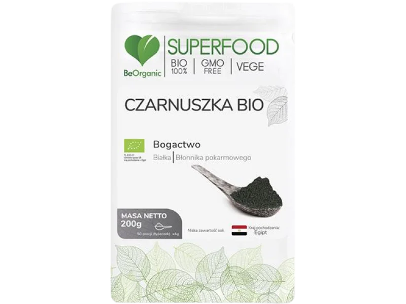 BeOrganic Czarnuszka BIO, proszek, 200 g