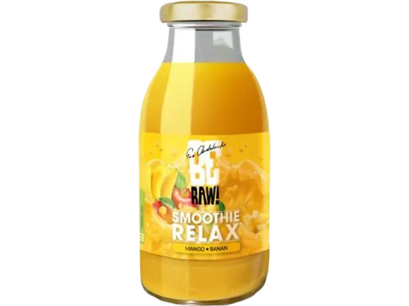BeRAW Smoothie Relax mango, banan, płyn, 165 mg/100 ml, 250 ml