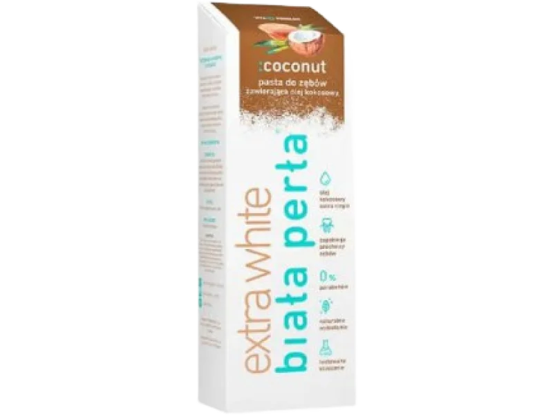 BIAŁA PERŁA COCONUT Pasta do zębów wybielająca, 75 ml