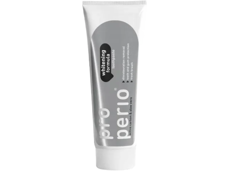 BIAŁA PERŁA Pro Perio Whitening Pasta wybielająca z węglem aktywnym i aloesem, 125 ml