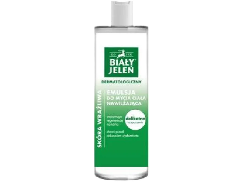 BIAŁY JELEŃ Dermatologiczny emulsja do mycia ciała, 400 ml