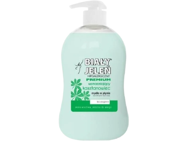 BIAŁY JELEŃ Hipoalergiczne premium z ekstraktem z kasztanowca, mydło, 500 ml