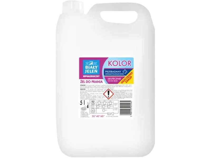 Biały Jeleń hipoalergiczny żel do prania kolor, 5 l