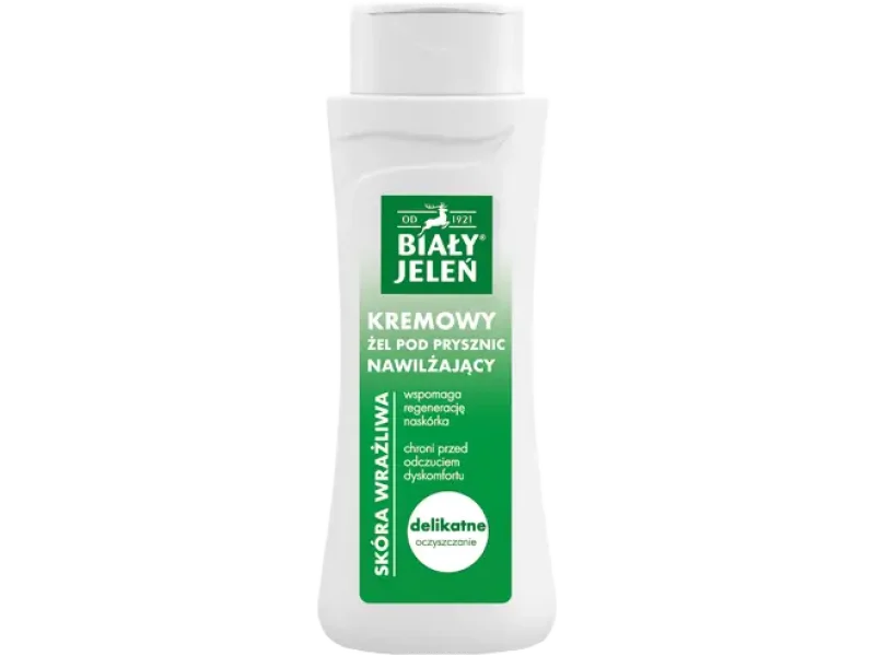 Biały Jeleń kremowy żel pod prysznic nawilżający, 300 ml