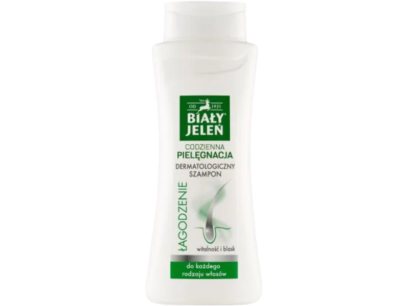 BIAŁY JELEŃ Łagodzenie Szampon dermatologiczny do włosów i skóry głowy, 300 ml