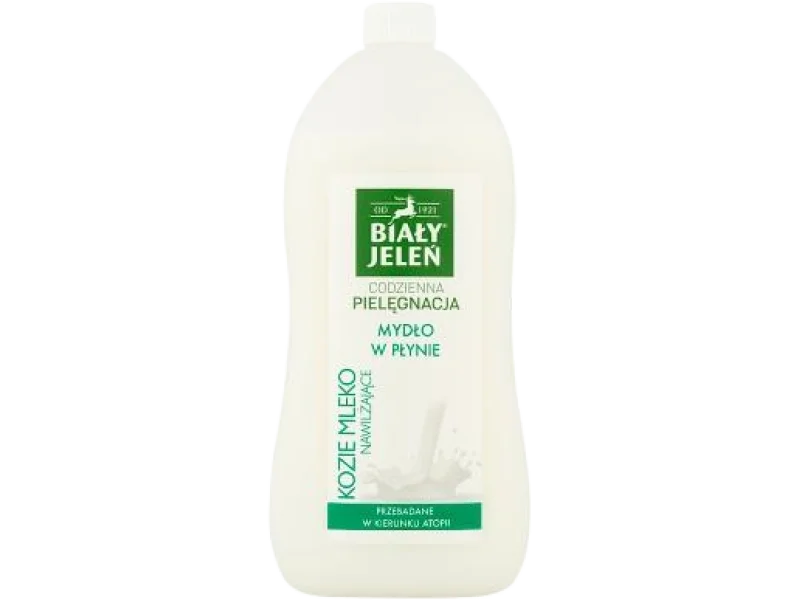 BIAŁY JELEŃ Mydło kozie mleko, płyn na skórę, 1000 ml
