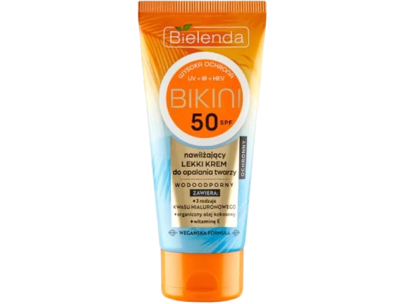 BIELENDA BIKINI Nawilżający lekki krem do twarzy SPF 50, 50 ml