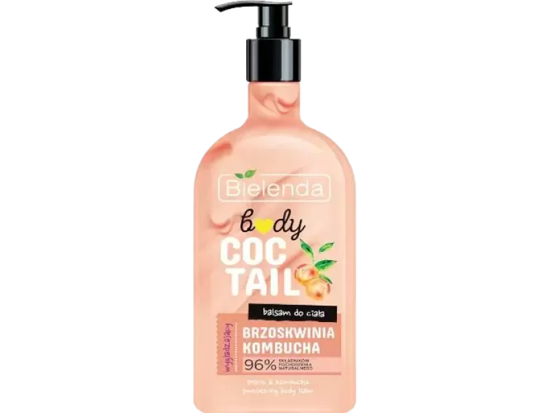 Bielenda Body Coctail wygładzający brzoskwinia + kombucha, balsam, 400 ml