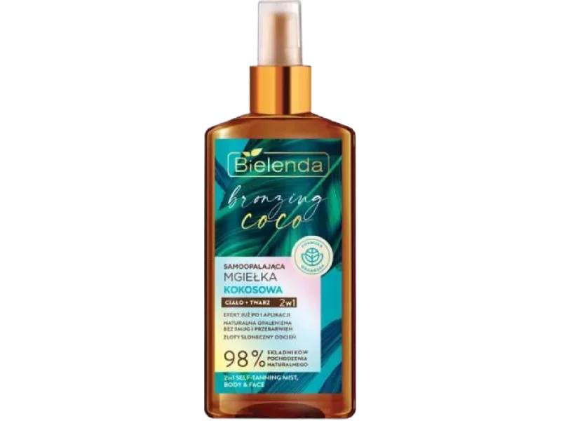 Bielenda Bronzing Coco, samoopalająca ciało + twarz 2w1, mgiełka, 150 ml