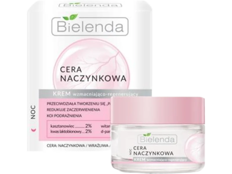 Bielenda Cera naczynkowa, krem wzmacniająco-regenerujący, 50 ml