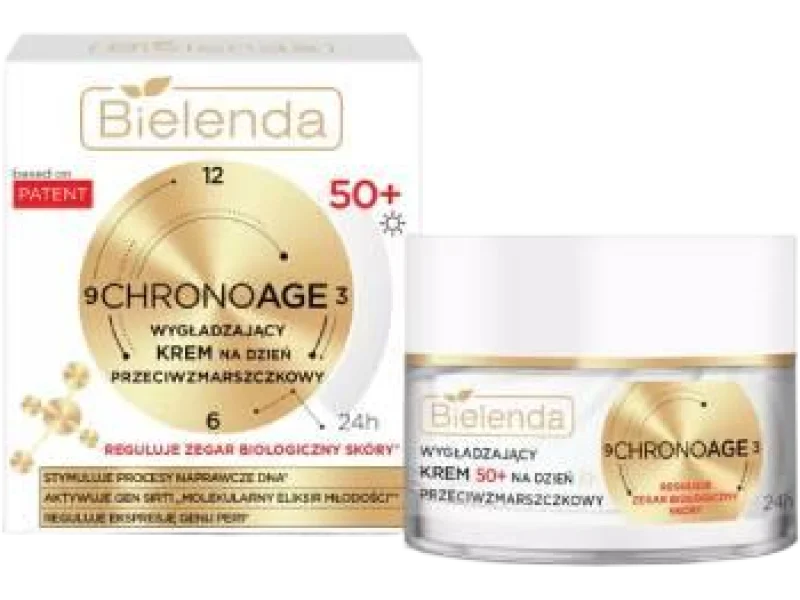 Bielenda Chrono Age 24h, wygładzający przeciwzmarszczkowy 50+ na dzień, krem, 50 ml