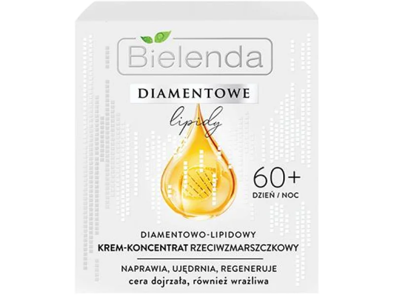 Bielenda diamentowe lipidy diamentowo-lipidowy krem-koncentrat przeciwzmarszczkowy 60+ dzień/noc, 50 ml