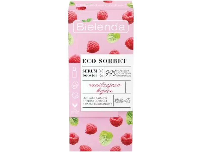Bielenda Eco Sorbet Malina serum booster nawilżająco-kojący, 30 ml