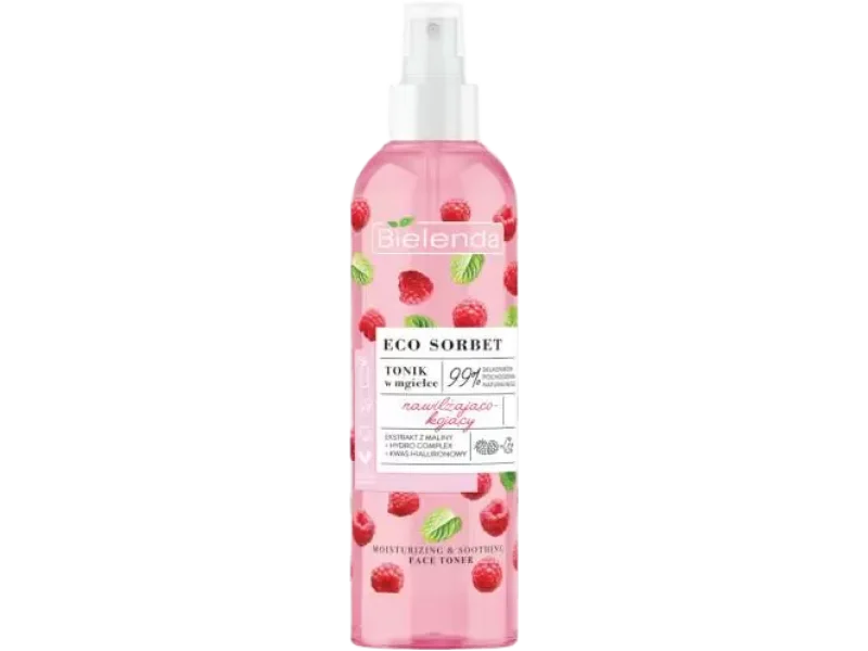 Bielenda Eco Sorbet malina tonik nawilżająco-kojący, mgiełka, 200 ml