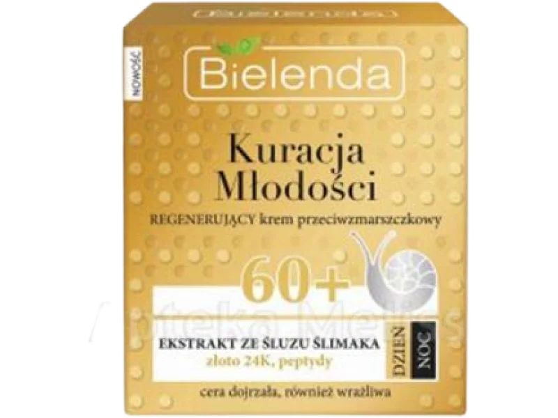 BIELENDA KURACJA MŁODOŚCI regenerujący przeciwzmarszczkowy 60+, krem, 50 ml