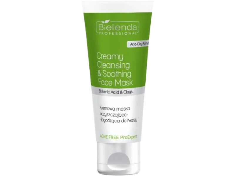 BIELENDA PROFESSIONAL ACNE FREE ProExpert Kremowa maska oczyszczająco – łagodząca do twarzy, 150 ml