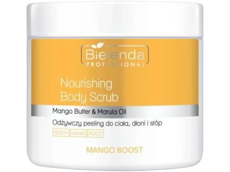 BIELENDA PROFESSIONAL Mango Boost Odżywczy peeling do ciała, dłoni i stóp, 550 g