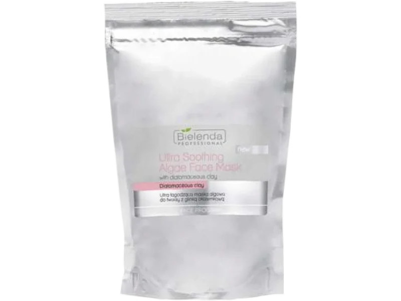 BIELENDA Professional Maska algowa do twarzy ultrałagodząca z glinką okrzemkową – opakowanie uzupełniające, proszek, 190 g