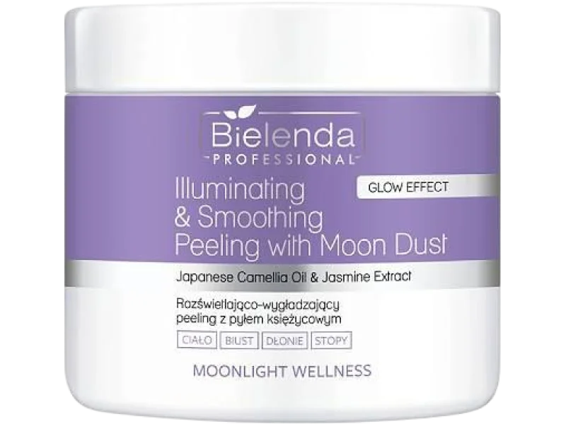 Bielenda Professional Moonlight Wellness Rozświetlająco-wygładzający peeling z pyłem księżycowym, 550 g