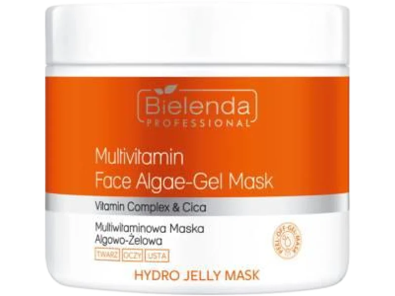 BIELENDA Professional Rozświetlająca multiwitaminowa maska algowo-żelowa z ultrastabilną witaminą C, 190 g