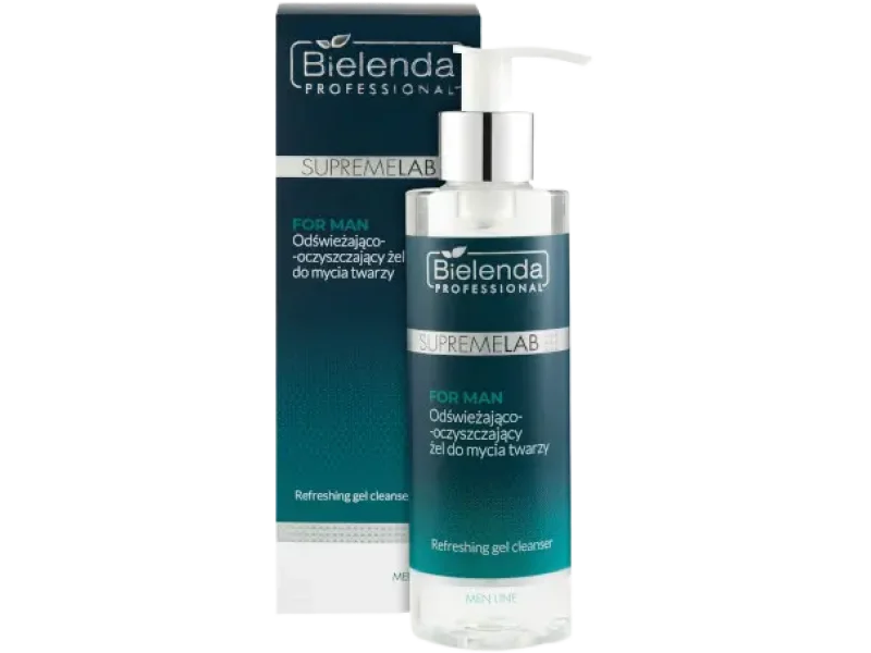 Bielenda Professional SupremeLab For Man odświeżająco-oczyszczający żel do mycia twarzy, 200 ml
